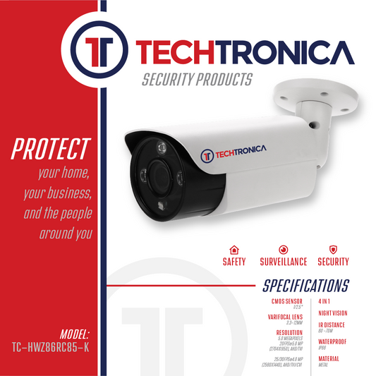 Techtronica TC-HWZ86RC85-K 5.0MP